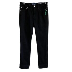 GAP Women's Black Classic Straight Stretch‎ Denim Jeans Size 6 28 Regular